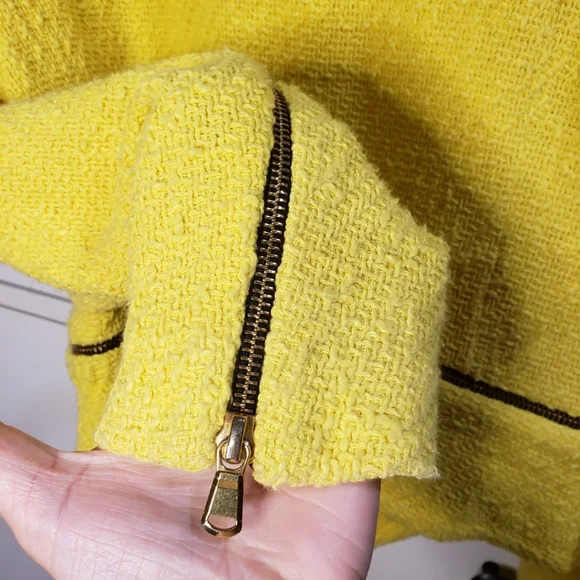 Yellow cropped jacket - Picture 4 of 10